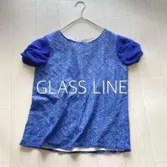 美品✨GLASS LINE♦レース フレンチスリーブ シースルー 裏地あり 9号のサムネイル
