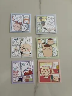 ちいかわ わっふれーむ2 シール ステッカー モモンガ カニちゃん シーサー