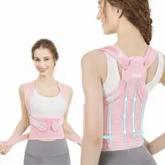 【未使用】猫背ベルト 姿勢サポーター 男女兼用Lサイズ 二重加圧