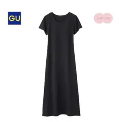 GU ブラック シャツワンピース 半袖