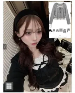 GRL レースレイヤード風　トップス