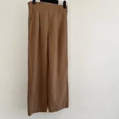 ブラウン ワイドパンツ