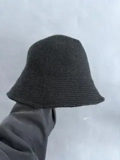 バケットハット チューリップハット ブラック