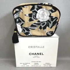 【H4】希少✨CHANEL　シャネル　カメリア　ポーチ　フリンジ　ノベルティ✨