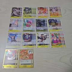 ワンピースカード　セット　黄33