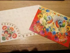 海外 便箋 ポストカード 切手 セット ポーランド　ヨーロッパ