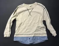 【branshes】重ね着風ロンT 2枚セット 120・140 兄弟姉妹コーデ