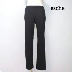 【エッシュ】M カジュアルパンツ ウエストゴム 黒 シンプル