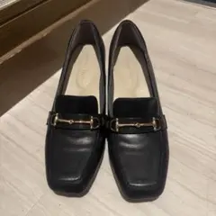 跳べるパンプス ローファー パンプス 黒