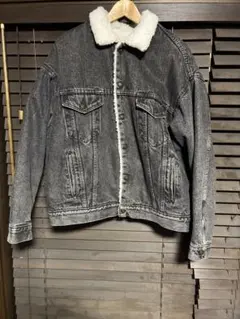 Levi's リーバイス　USA製 ブラックデニムボアジャケット