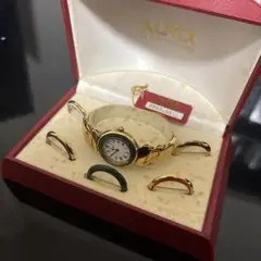 ALFEX ゴールドメタルバンド 時計