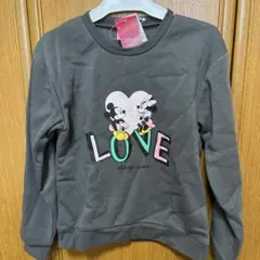 7日限定セール‼️新品未使用 ディズニー ミッキー＆ミニー 裏起毛トレーナー140