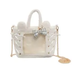 WEGO 耳付きレースアップミニぬいショルダー 痛バッグ