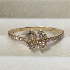 ✨新品未使用✨K18YG 0.5ct ダイヤモンドクローバーリング 四葉 - メルカリ