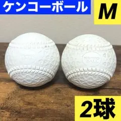 ケンコーボールM号球　2球　KENKO 軟式　野球　野球ボール　グローブ
