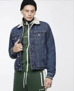 DIESEL ディーゼル メンズ ボアデニムジャケット