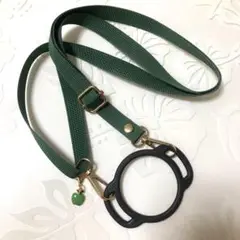 on_off様◎ショルダーストラップと青リンゴキーホルダー