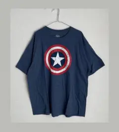 MARVEL CAPTAIN AMERICA T XXL ブルー系
