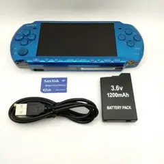 【動作品】SONY PSP-3000 バイブラント・ブルー 本体(付属品あり)