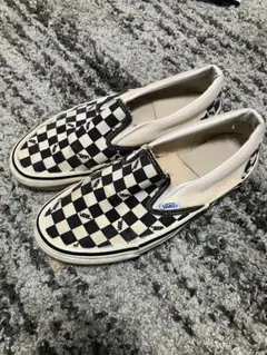 希少　USA製70s 80s TM表記 チェッカー　スリッポン　ヴィンテージ