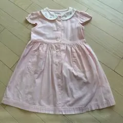 Pamplemousse キッズ ワンピース 110cm ピンク 花柄襟のサムネイル