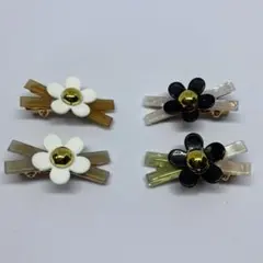 フラワーヘアクリップ4個セット