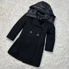 廃盤 ユニクロ プラスJ ダウンライナー付きロングコート 黒 ブラック 3way