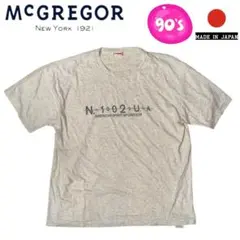 80s～ McGREGOR グレー NEW YORK 半袖Tシャツ