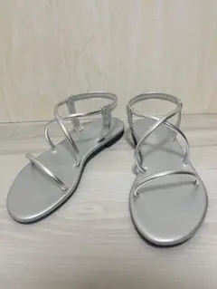 未使用級　23cm ユナイテッドアローズ　クロス バックストラップ サンダル