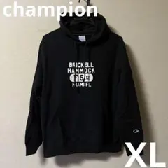 Champion チャンピオン　ブラック パーカー スウェット　XL