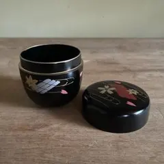茶道具 棗 漆器 桜 紅葉 蒔絵