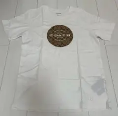 【美品•正規品】coach シグネチャーサークルロゴ 半袖Tシャツ 白のサムネイル