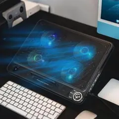 強冷 冷却ファン　ノートパソコン冷却パッド 冷却台、スピーカー機能　ファン4個