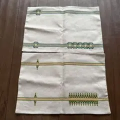 新品刺繍入りランチョンマット 2枚セット