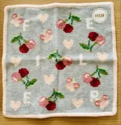 値下げ　フェイラー キープスマイリングチェリー ハンカチ 新品未使用品