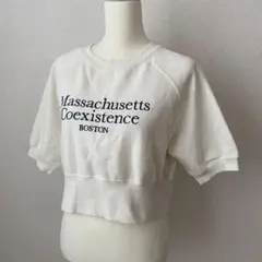 DISCOAT 刺繍ロゴショートラグラン半袖スウェットのサムネイル