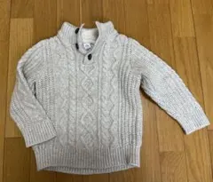 GAP ライトグレー ケーブルニット セーター
