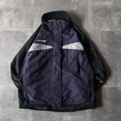 00s Columbia ナイロンジャケット 刺繍ロゴ 紫 L A633