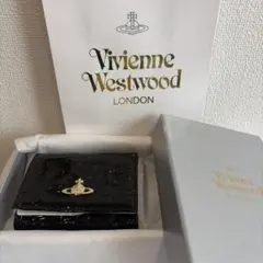 新品未使用Vivienne Westwood 財布エナメルブラック 黒no.8