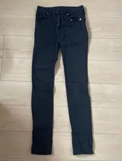 GU Sサイズ　ブラック　シンプルスキニーパンツ