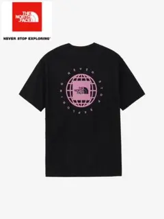 ザノースフェイス ジオ スクエア ロゴTシャツ／黒 NT32633-KC／XXL