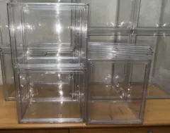 DAISO　ダイソー　透明コレクションケース　組み立てタイプ　3点