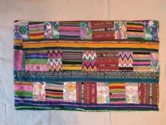 カラフル可愛い♪　パッチワーク　レトロ　民族風　フロアマット　ラグ