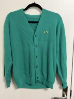 70s USA製 Lacoste カーディガン IZOD ラコステ あいみょん