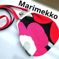 Marimekko マリメッコ⭐がま口ショルダーバッグ 斜め掛け ウニッコ