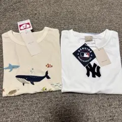 プティマイン 半袖　120 魚　水族館　MLB サガラ
