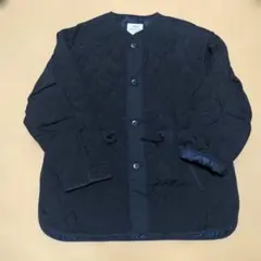 coen コーエン キルティングジャケット ドロスト ネイビー M