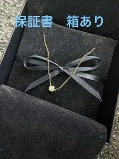 AHKAH ソルティアラウンドネックレス　K18 ダイヤ 0.15