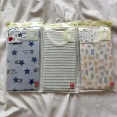 ユニクロ 肌着　3枚セット　半袖　ノースリーブ　90