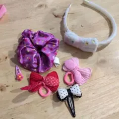 子供用 カチューシャ ゴム シュシュセット